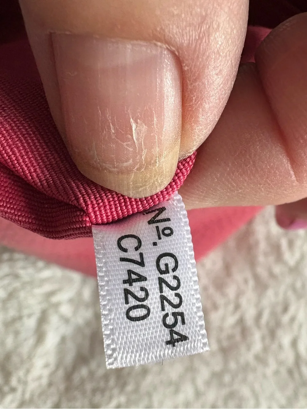 Like New Coach Pink Pebbled Leather Wristlet with Embossed Logo